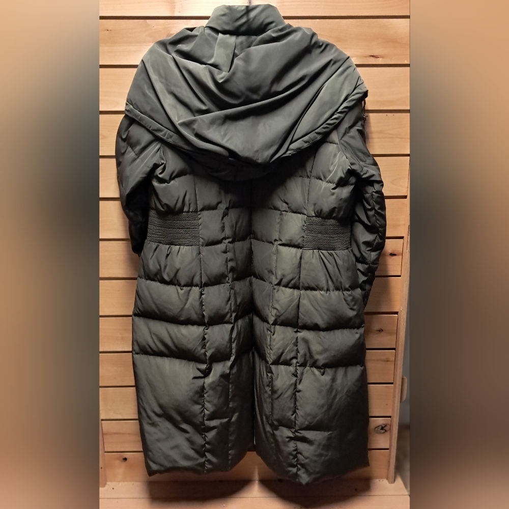 Cole Haan Dark Green Puffer Jacket - Picture 2 of 5
